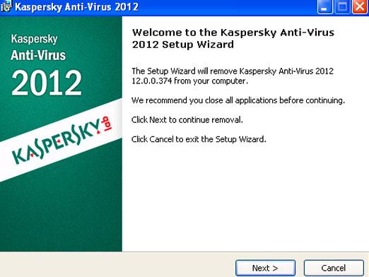 Wie deinstallieren Sie Kaspersky Anti-Virus?