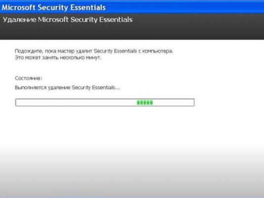 Wie deinstalliere ich Microsoft Security Essentials?